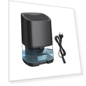 Portable Silent Air Dehumidifier with Multicolor Night Light — Air Moisture Control, GYROBALL