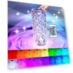 Rechargeable 16 Color RGB Rose LED Night Light — Night Lights, Stone Home