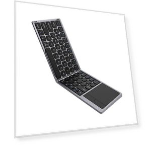 Rechargeable Foldable Bluetooth Keyboard with Touchpad — Keyboards, Bellatrix