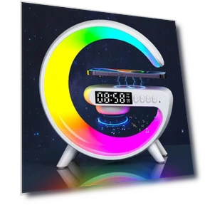Smart Bluetooth Sound Machine with LED Lamp and Wireless Charger — Sleep Soothers, Living Mall