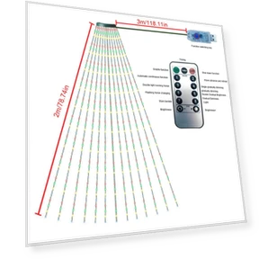 Smart Color-Changing Christmas LED Garland — String Lights, Home Textile Home Decoration