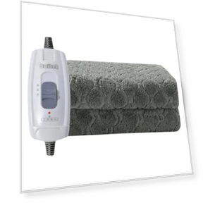 Velvet Plush Smart Blanket — Electric, Homedepot