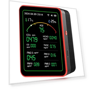 15 in 1 Rechargeable Digital Air Quality Detector — Home Climate Control, Homedepot