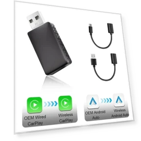 Carplay and Android Auto AI Box 2 in 1 Mini Adapter — Stereo Receivers, Explorer Outdoors