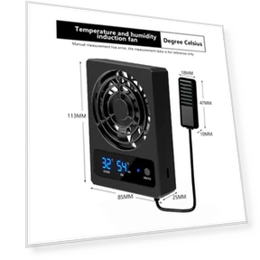 Digital Smart Fan Accessories for Reptile Box — Hygrometers, AE Selection