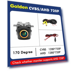 Golden Lens HD Vehicle Reverse Backup Camera — Rearview Cameras for Cars, A Auto Parts Mall