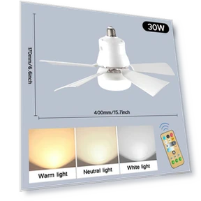 LED Ceiling Fan with Light and Remote Control — Ceiling Fan Lighting Solutions, Your Warm Home