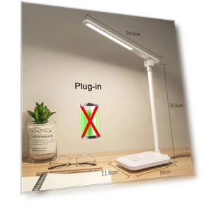 LED Desk Lamp with Touch Night Light — Study & Desk Lighting, Build My Home