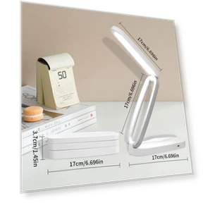 LED Foldable Desk Lamp with 3 Dimming Levels — Study & Desk Lighting, Build My Home
