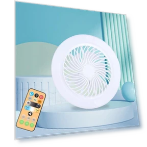 Smart Ceiling Fan 3-in-1 with Remote Control and E27 Base — Ceiling Fan Wall Controls, Build My Home