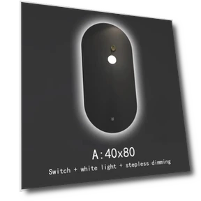 Smart Touch Screen Anti-Fog Bathroom Mirror — Shower, Stone Home