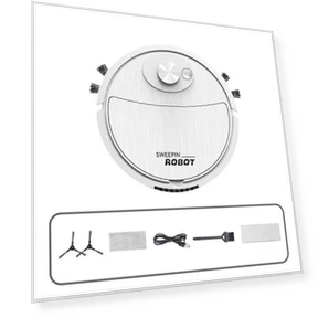 Super Quiet Wireless Robot Vacuum 3-in-1 Sweeping and Mopping Robot — Smart Cleaning Robots, Build My Home