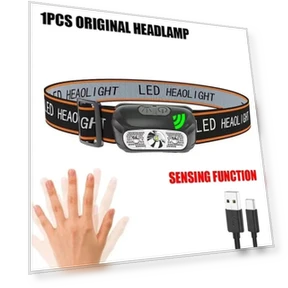 USB Rechargeable LED Headlamp with COB Sensor — Flashlights, HIMO Group