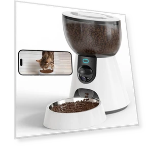 Automatic Pet Food Dispenser with Video Camera — Feeders, Good Household Items