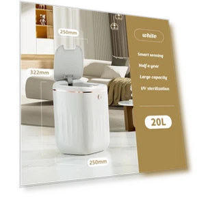 Automatic Waterproof Trash Can — Waste Baskets, Simple and warm