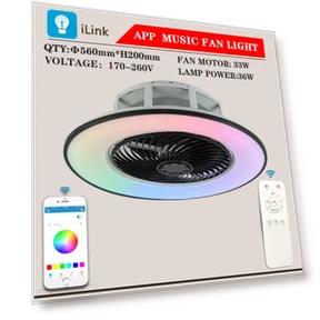Ceiling Fan with LED Lighting and Smart Control — Ceiling Fans & Accessories, Rainbow Rain