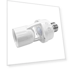 E27 Base Lamp Holder with PIR Motion Sensor Converter — Light Sockets, Build My Home