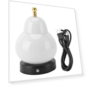Pear-shaped Table Lamp with Touch Control — Desk & Table Lighting, FireZY