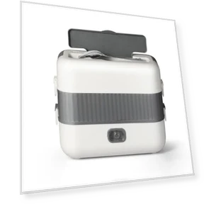 Portable 2L Smart Electric Lunch Box with Heating — Lunch Boxes, Rainbow Rain