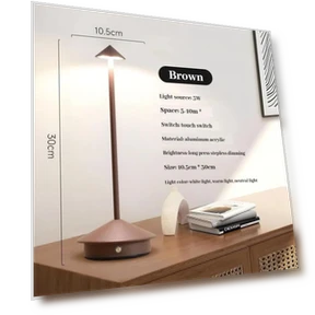 Rechargeable LED Desk Lamp with Touch Sensor — Study & Desk Lighting, Good Household Items