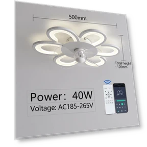 Smart Remote Control Ceiling Fan with LED Lighting — Ceiling Fans, Rainbow Rain