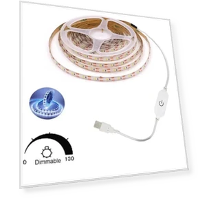 USB LED Strip Light with Touch Switch Dimmer — LED Strips, Build My Home