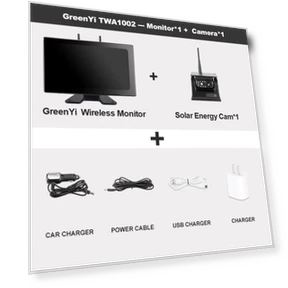 10-inch Wireless Touch Screen DVR Recorder with Monitor and Solar Power — Rearview Safety Systems, JOHO