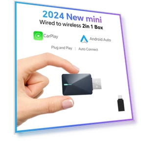 2-in-1 CarPlay Dongle Android Auto Adapter — Stereo Receivers, Acodo