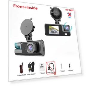 2-inch Car Dash Cam with 3 Cameras — Dashboard Cameras, JOHO