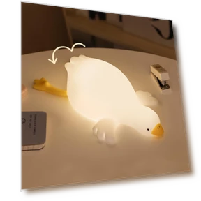 Cute Goose Silicone Kids Night Light — Kids' Lamps, Exquisite goods home furnishing