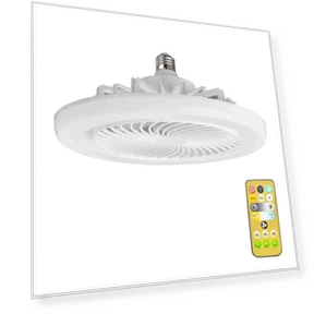 Smart Silent Ceiling Fan with Remote Control and LED Lighting — Ceiling Fan Lighting Solutions, Luminaire Lighting Mall