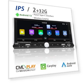 Universal 1din Car Radio Android Multimedia Player — Stereo Receivers, JOHO - CarGear