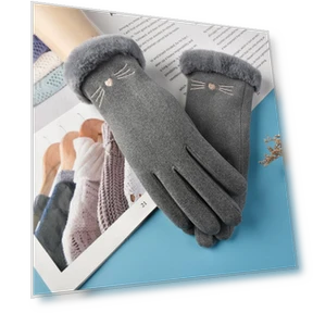 Furry Touchscreen Gloves — Gloves, Female s