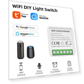 Mini Tuya 2/3/4-channel WIFI Smart Switch DIY Module — Smart Home Modules, AUBESS