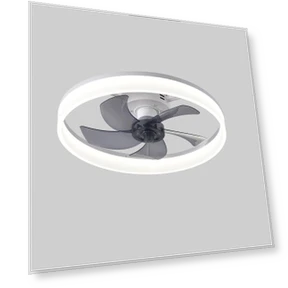 Modern LED Ceiling Fan with Silent Chandelier — Ceiling Fans, Luminaire Lighting Mall
