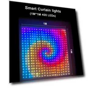Smart Curtain LED Lights with Bluetooth App — LED Strips, Build My Home