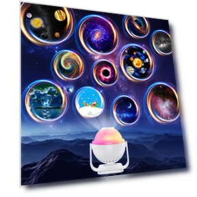 Smart LED Starry Sky Projector Night Light — Night Lights, Rainbow Rain