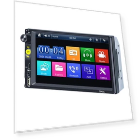 Universal 2 Din 7-inch Touch Screen Stereo Car Radio Multimedia Player — Stereo Receivers, Reakosound