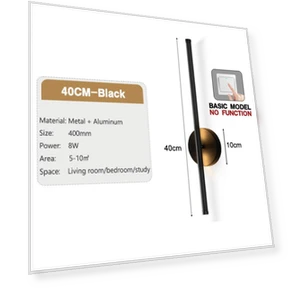 360° Rotating Touch Switch Dimmable LED Wall Light — Overhead Lighting, AE Selection