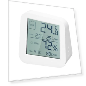 LCD Digital Touchscreen Hygrothermograph — Home Climate Control, Seahorse Home