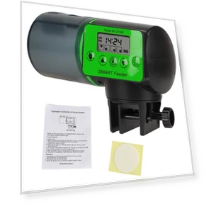 LCD Display 200ml 2-in-1 Manual and Intelligent Adjustable Automatic Fish Feeder — Feeders, Wrigleys