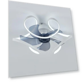 Modern Smart Ceiling Fan with Light — Overhead Lighting, Seahorse Home