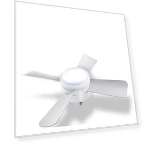 Modern Smart Silent Ceiling Fan with LED Light — Ceiling Fans, Seahorse Home