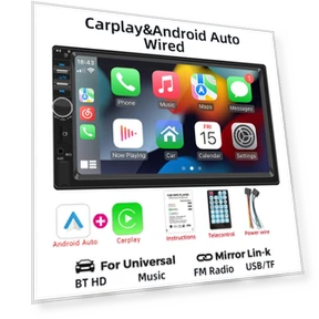7" Carplay Android Auto 2 Din Touchscreen Car Stereo — Stereo Receivers, Auto Launcher