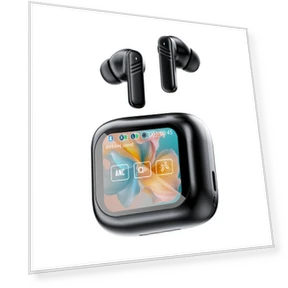 Bluetooth Earbuds with Touch Screen and ANC — In-Ear Headphones, Auto Accessories Home