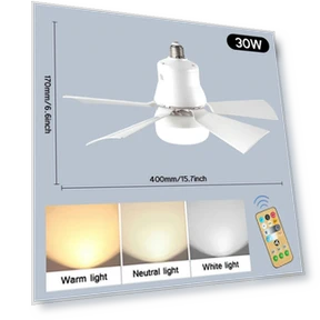 Ceiling Fan with Remote Control and LED Light — Ceiling Fans, Comfort Homeware
