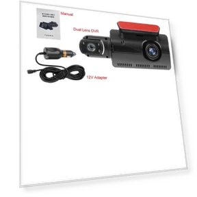 Dual Lens Car Dash Cam — Dashboard Cameras, Auto Accessories Home