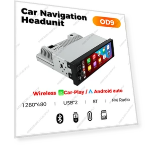 MP5 Player with Wireless CarPlay and Android Auto — Stereo Receivers, Auto Launcher