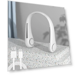 Portable Neck Hanging Fan with USB Charging — Portable Cooling Solutions, Auto Launcher