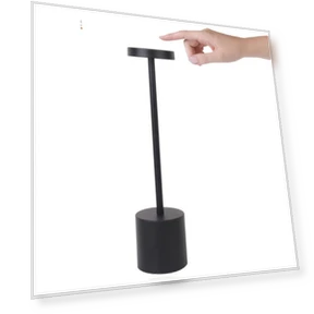 Rechargeable 3-Color LED Desk Lamp with Touch Sensor — Desk & Table Lighting, JOHO - CarGear
